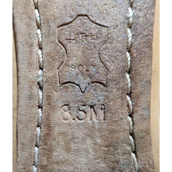 Tory Burch Womens Shoes 8.5 M Caroline Ballet Flats Brown Patent Leather Comfort - Picture 11 of 11